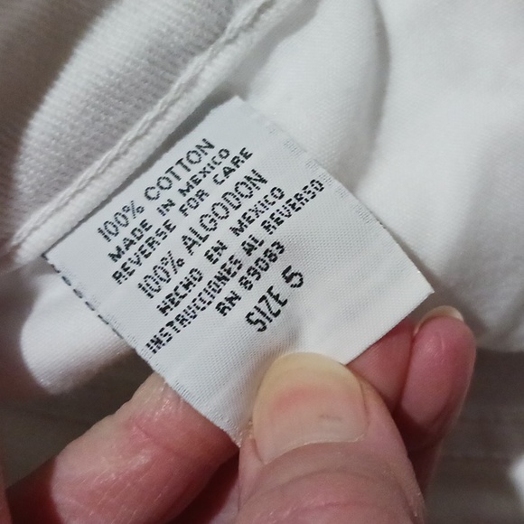 NWOT l.e.i. Low Rise White Denim Shorts Sz 5 juniors - Picture 13 of 14